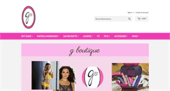 Desktop Screenshot of boutiqueg.com