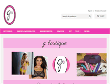 Tablet Screenshot of boutiqueg.com